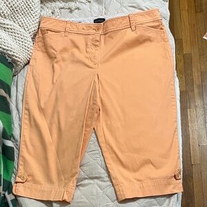 Talbots Cantaloupe/ Peach Capris